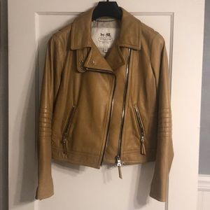 Coach Leather Moto Jacket